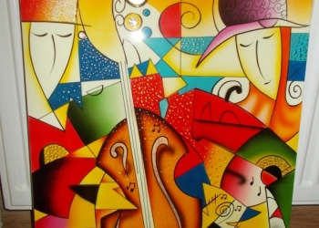 продам картину на бамбуке