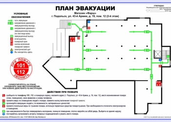 Проектируем и изготавливаем планы эвакуации по ГОСТ Р 12.2.143-2009.