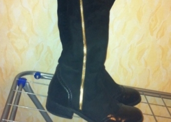 Кожаные сапоги