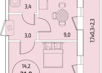 Продам 1-к квартиру, 31 м2, 2/6 эт.