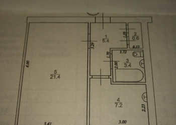 1-к квартира, 38 м2, 5/5 эт.