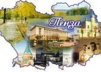 Коллаж пенза карта