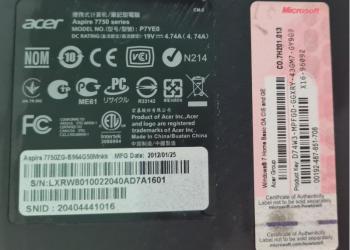  Acer aspire 7750G