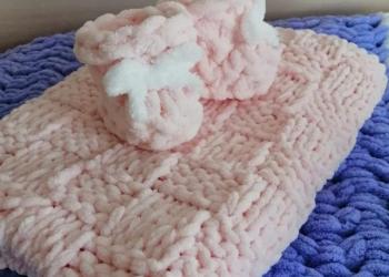 Продам плед ручной работы 80/80