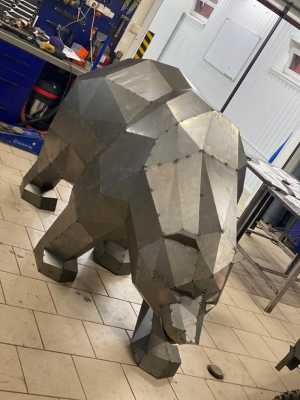 Медведь из листового металла, 1.5 мм