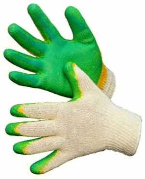Перчатки вязаные с 2-м латексным обливом