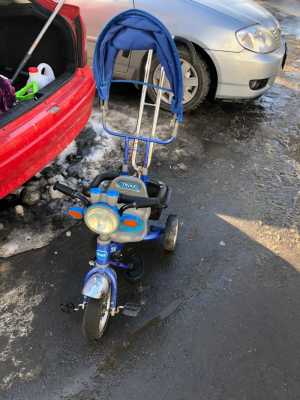 Велосипед с родительской ручкой