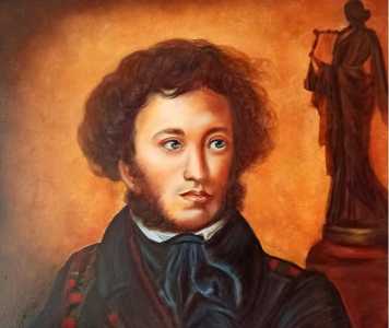 Пушкин, картина маслом.