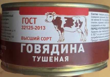 Тушёнка говядина, конина