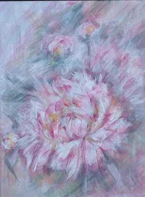 Интерьерная картина "Пионы"