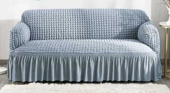 Чехол для дивана серый