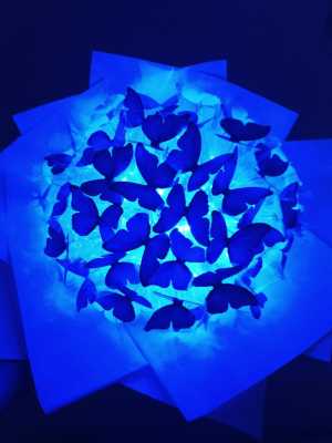 Букет из бабочек с подсветкой