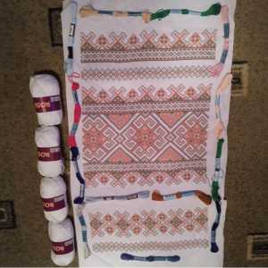 Вышивка, пряжа для вязания, мулине