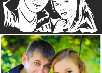 Флип флоп портрет поп арт стик