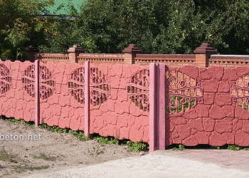 Забор бетонный