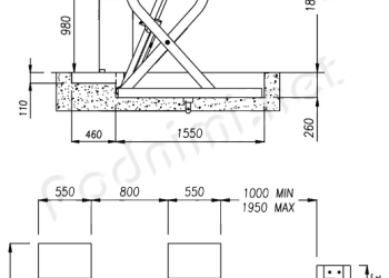 Подъемник ножничный электрогидравлический OMA 530B / Werther Stratos S36 3600 кг
