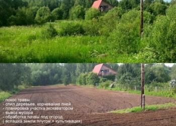Вспашка земли Газон Благоустройство