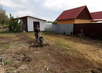 Вспашка земли Газон Благоустройство