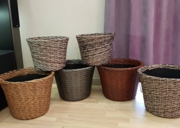 Продам плетеное кашпо из полиротанга