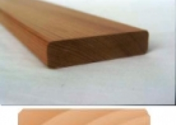 Доска на полок канадский кедр 27х95 х 2740 мм (темный)