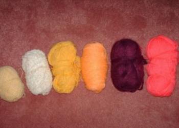 Пряжа, 6 штук