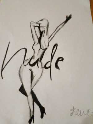 Картина на листе а4, почти как в клипе джи айдл