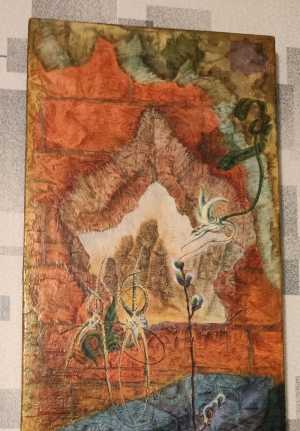 Александр Жиров, "Крещение", картина на доске, 1988,