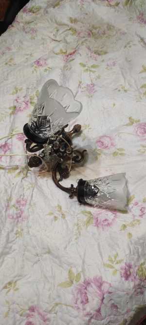 Винтажный хрустальный светильник