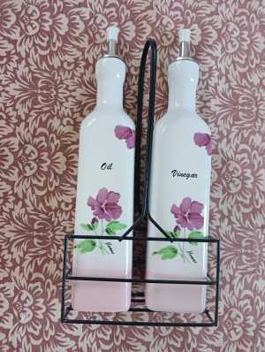 Набор, уксус и масло