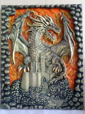 Резное панно ручной работы