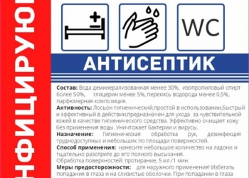Антисептик для дезинфекции рук и поверхностей