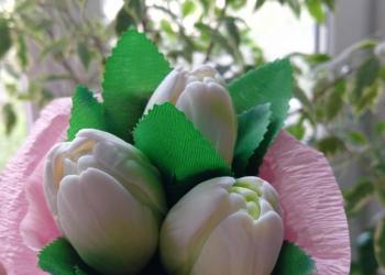 Мини букет из мыла ручной работы