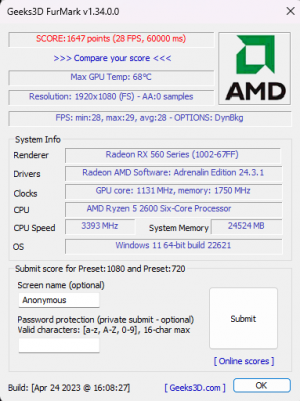 Gigabyte RX 560 4gb