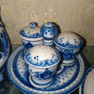 Набор солонок для специй Гжель