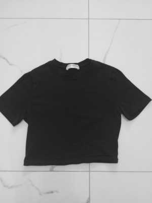 Топ черный/Короткая футболка