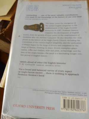 Anglo-Saxon England ,reprint of 3rd edition,1998.