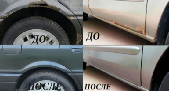 Автосервис. Удаление ржавчины, коррозии на кузове автомобиля.