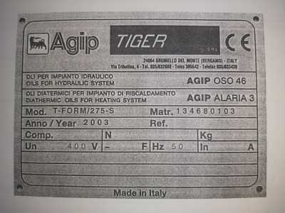 Пресс горячий гидравлический Tiger T-form Италия