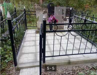Благоустройство могил. Плитка покраска