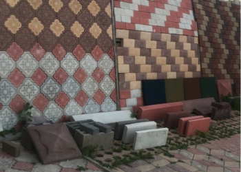 Тротуарная плитка и брушатка