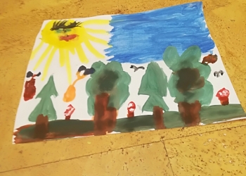 Рисунок дремучий лес