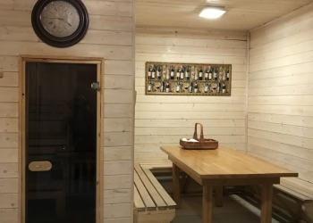 Сауна, финская парная, караоке, обливная бочка