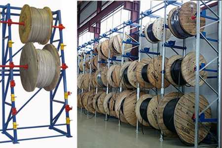 Кабельный стеллаж для барабанов 2.8 м