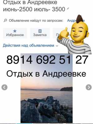 Отдых в Андреевке Приморский край