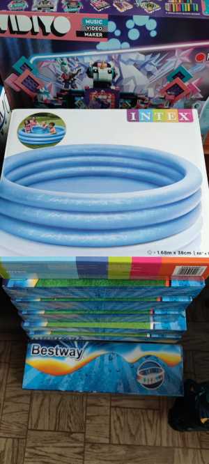 Надувной бассейн intex 168 на 38 см, 58446