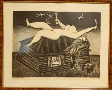 Автолитография, Ночь 39x51,5, 1976 г. Кулинич Анатолий
