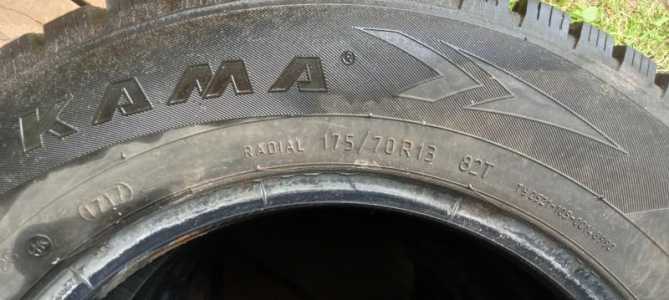 4 ������ ���������� �������� Kama IRBIS 175/70 R13 82T KAMA 505 M+S Tubeless