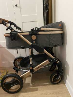 Коляска 3 в 1 BibiKids с автокреслом 0+