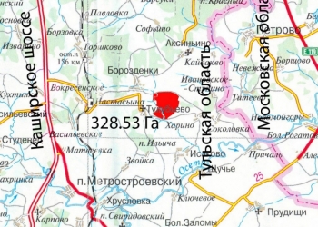 Земельный участок с/х 328 Га, Тульская обл. Веневский район, д. Борозденки 30.00