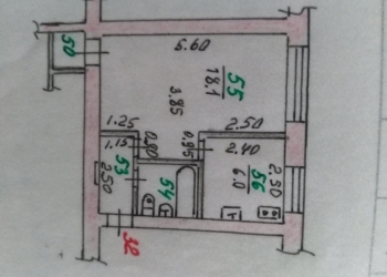 1-к квартира, 31 м2, 4/4 эт.